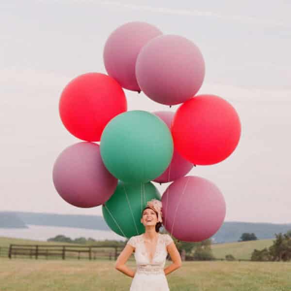 Метровые воздушные латексные шары с гелием