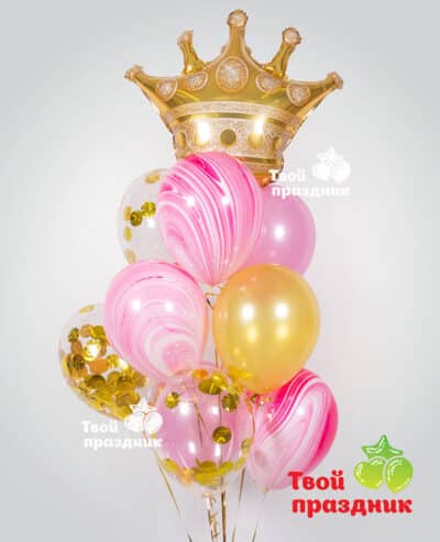 Воздушные шары с короной для принцессы. Твой праздник, Калининград